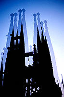 Temple of The Sagrada Familia by Gaudí. Barcelona. Spain