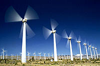 Wind turbines. California. USA