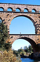 Pont du Gard, Roman aqueduct. Provence. France