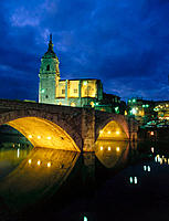 St. Anton church and bridge. Bilbao. Biscay. Basque Country. Spain