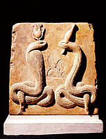 Stela with two snake-goddesses. Egyptian Museum. Egypt