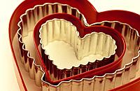Heart shaped biscuit cutters