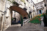 Arch of the Agullana Palace (14th to 17th centuries). Girona. Spain
