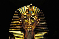Death mask of Tutankhamen. Egyptian Museum. Cairo. Egypt