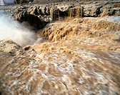 Hukou Waterfall of the Huang Ho (Yellow River). China