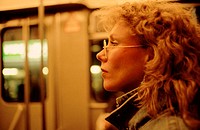 Woman in subway