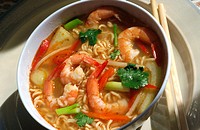 Tom Yum Goong (Thai spicy soup)