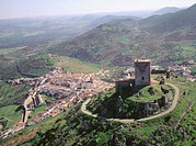 Aerial view of Feria. Badajoz province. Extremadura. Spain