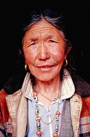 Nepalese woman. Milinggo, Khumbu, Nepal