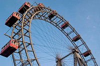 Walter Basset´s ferris wheel (1896). Prater amusement park. Vienna. Austria