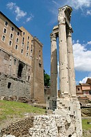 Roman Forum. Temple della Concordia. Lazio. Roma