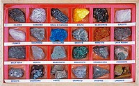 Diverse Minerals of the Vesuvius. Italy.