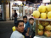 Boys at Aleppo juice bar, Syria