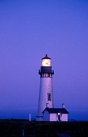 Sunrise at Yaquina Head lighthouse. Oregon, USA