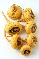 Maca (Lepidium peruvianum). Andean roots with aphrodisiacal and invigorative characteristics.
