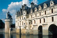 France, Loira Valley, Touraine, Chenonceau, Castle, Great gallery and Marquise Tower