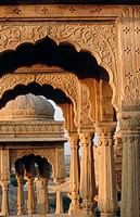 Bada Bagh cenotaphs, Jaisalmer. Rajasthan, India