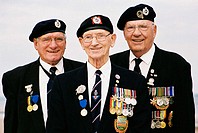 2005, British veterans of the Normandy campaign during the second world war