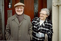 Elderly couple, Glasgow, Scotland. UK