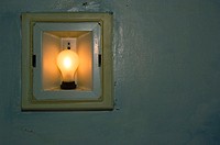 Old incandescent light fixture