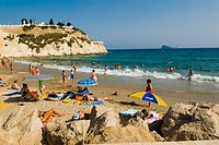 Benidorm beach. Costa Blanca. Alicante province. Spain