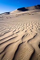 Lines of sand at Eureka Dunes in Death Valley National park, California. USA.