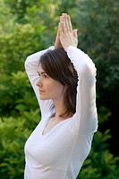 Young Woman Practicing Yoga