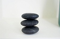 Therapy stones in spa. Maldives Island, Indian Ocean.