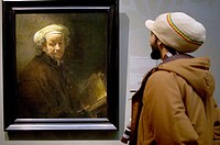 Netherlands - Noord Holland - Amsterdam - The painting by Rembrandt ´Selfportrait as Saint Paul´ in the Rijksmuseum.
