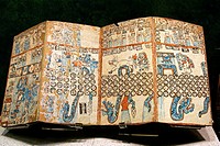 Grolier codex. Maya civilization. National Museum of Anthropology, Mexico D.F. Mexico.