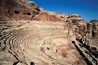 Nabatean theatre, Petra. Jordan
