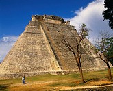 Pyramid of the Magician, Uxmal. Yucatan, Mexico