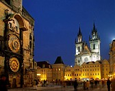 Church of Our Lady and Old Town Square, Prague. Czech Republic