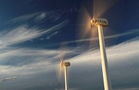 Wind turbines, Agaete. Gran Canaria, Canary Islands, Spain