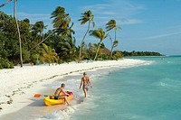 Beach on Resort Island, Maldives, Indian Ocean