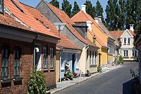 Historic center. Ærø island. Denmark.