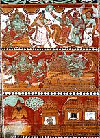 Nayak paintings in Chidambaram Sivakami Amman temple Ceilings on the mukhamandapam were done on fine plastered lime wall. The stone surface was plaste...