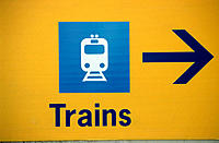 Train information sign
