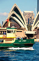 Ferry passing Sydney Opera House, Australia