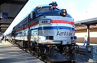 Amtrak passenger train. New York. USA