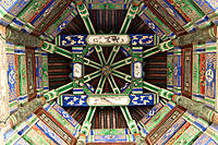 Decorated ceiling of Long Corridor at the Summer Palace. Beijing. China
