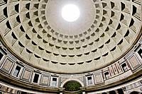Dome of the Pantheon Basilica Santa Maria ad Martyres, Rome, Italy, Europe