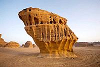Saudi Arabia, Al Ula, desert near the oasis, rock formation