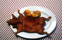Arequipan cuisine: cuy (guinea pig). Peru