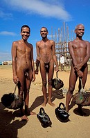 VERY ORTHODOX, THE DIGAMBARA OR SKY CLAD MONKS RENOUNCE ALL KINDS OF POSSESSIONS INCLUDING CLOTHES AND LIVE NAKED