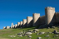 North city walls, Avila. Castilla-Leon, Spain