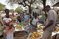SOUTH SUDAN  The fruit and vegetable market, Juba