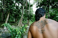 Tattoos at the Marquesas islands, French Polynesia