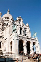 Staris view of Sacre Cor church in Paris