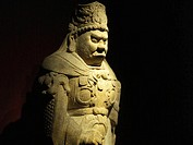 Lokapala, stone scupture - Song Dynasty (A.D. 960-1279), Shanghai Museum, Shanghai, China